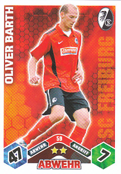 Oliver Barth SC Freiburg 2010/11 Topps MA Bundesliga #59